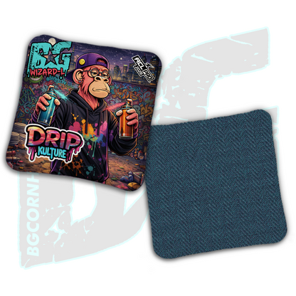2026 Multiple Bag Models - DK x BG "Street Art" - ACL Pro Stamped Cornhole Bags - Set of 4 Bags