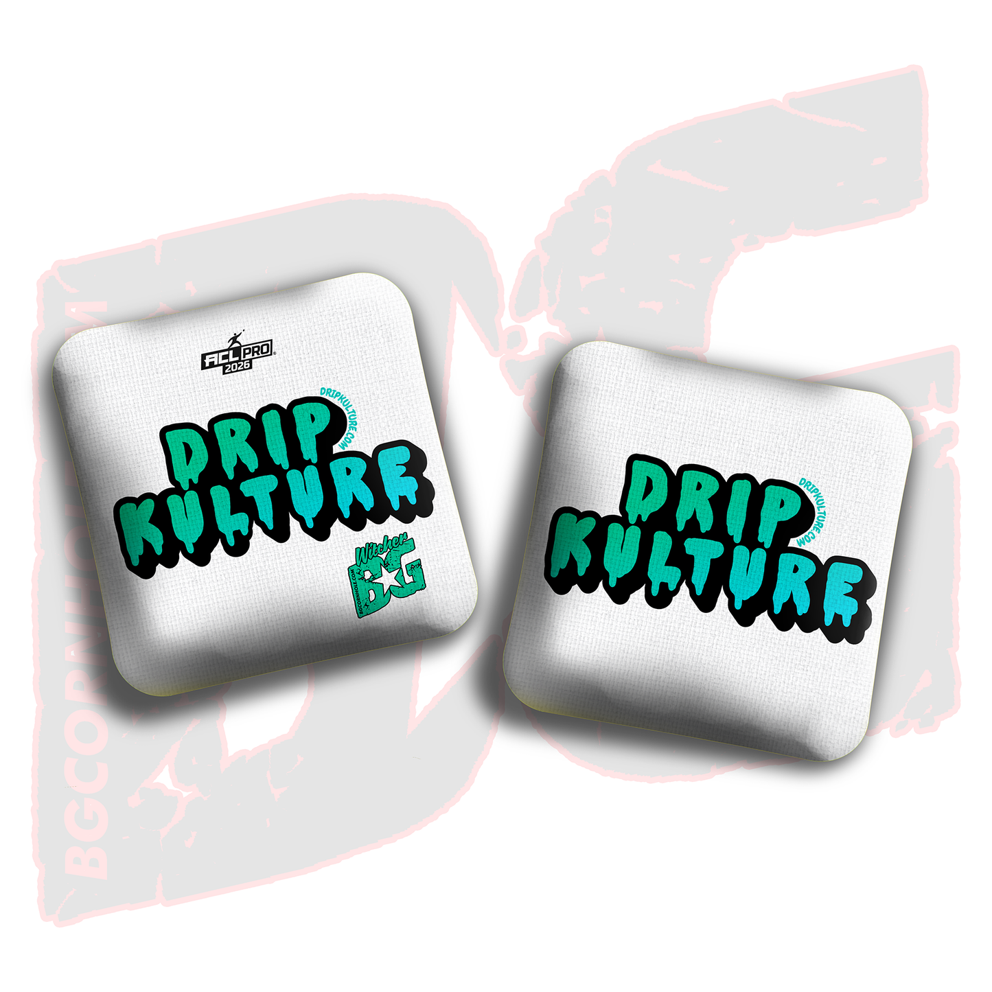 2026 Multiple Bag Models - DK x BG "DK Gradient" - ACL Pro Stamped Cornhole Bags - Set of 4 Bags