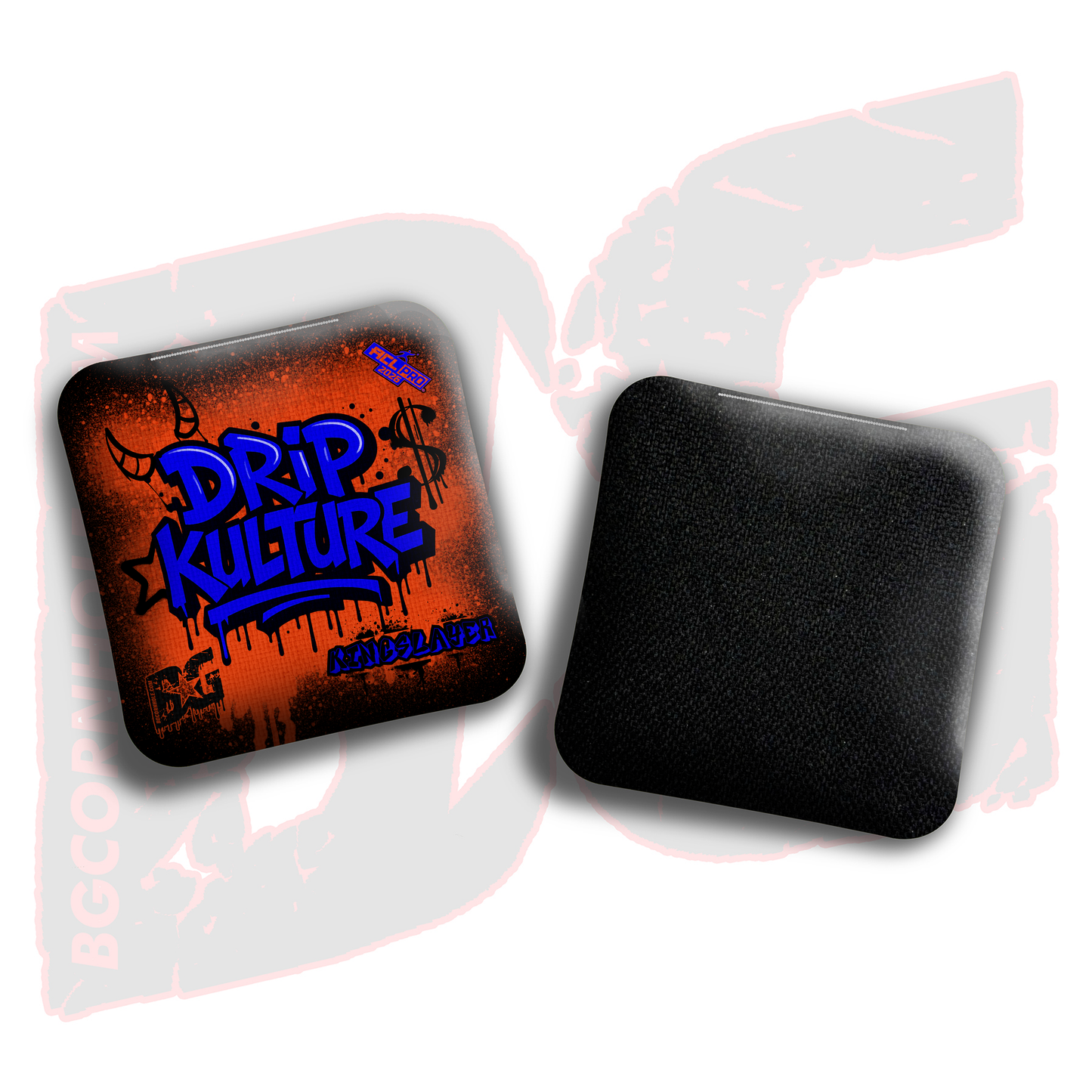 2026 Multiple Bag Models - DK x BG "Drip Kulture graffiti" - ACL Pro Stamped Cornhole Bags - Set of 4 Bags