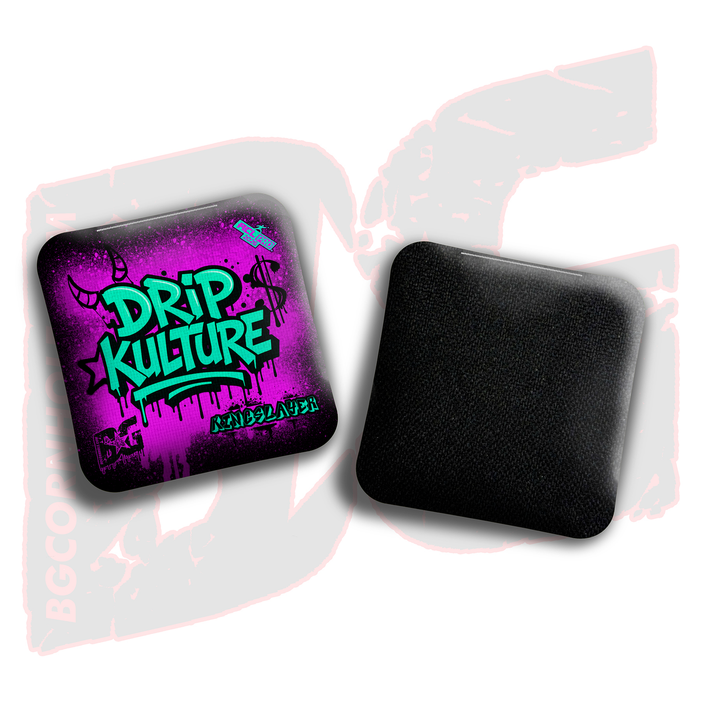 2026 Multiple Bag Models - DK x BG "Drip Kulture graffiti" - ACL Pro Stamped Cornhole Bags - Set of 4 Bags