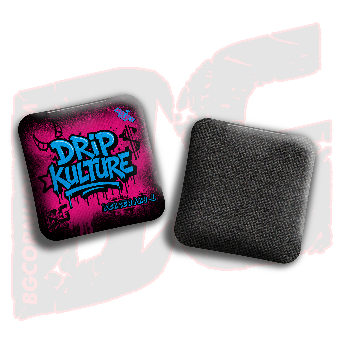2026 Multiple Bag Models - DK x BG "Drip Kulture graffiti" - ACL Pro Stamped Cornhole Bags - Set of 4 Bags