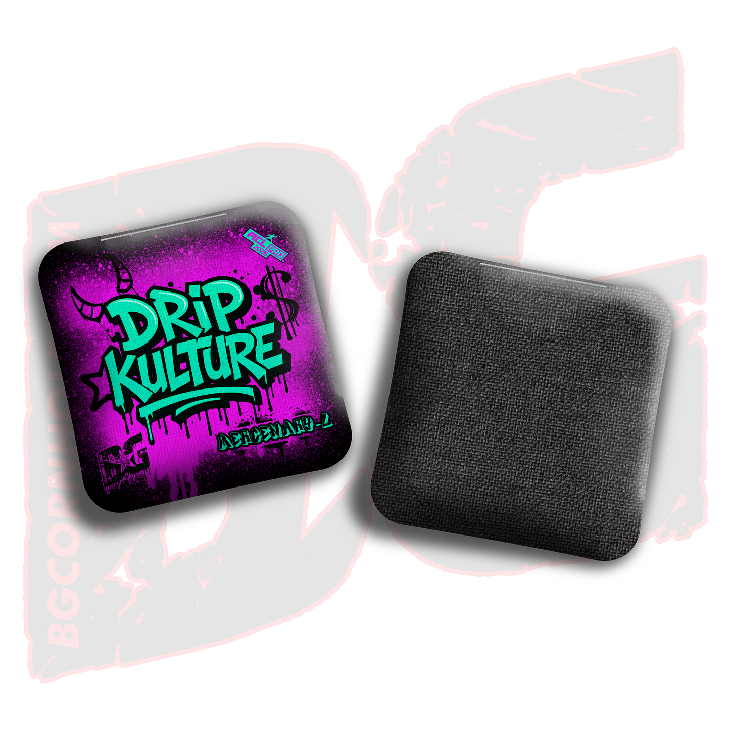 2026 Multiple Bag Models - DK x BG "Drip Kulture graffiti" - ACL Pro Stamped Cornhole Bags - Set of 4 Bags