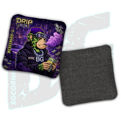 2026 Multiple Bag Models - DK x BG "NFT Midnight Hustle" - ACL Pro Stamped Cornhole Bags - Set of 4 Bags