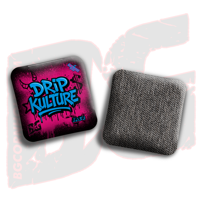 2026 Multiple Bag Models - DK x BG "Drip Kulture graffiti" - ACL Pro Stamped Cornhole Bags - Set of 4 Bags
