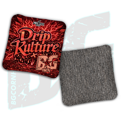 2026 Multiple Bag Models - DK x BG "Aftershock" - ACL Pro Stamped Cornhole Bags - Set of 4 Bags