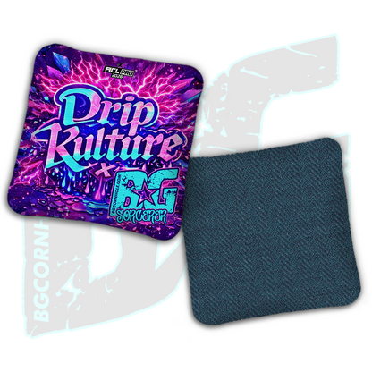 2026 Multiple Bag Models - DK x BG "Aftershock" - ACL Pro Stamped Cornhole Bags - Set of 4 Bags