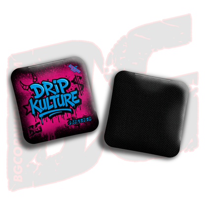 2026 Multiple Bag Models - DK x BG "Drip Kulture graffiti" - ACL Pro Stamped Cornhole Bags - Set of 4 Bags