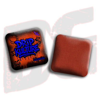 2026 Multiple Bag Models - DK x BG "Drip Kulture graffiti" - ACL Pro Stamped Cornhole Bags - Set of 4 Bags