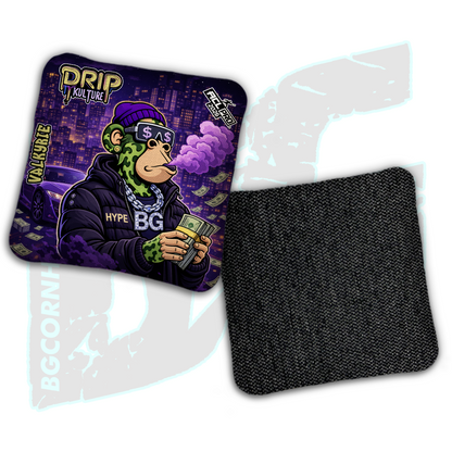 2026 Multiple Bag Models - DK x BG "NFT Midnight Hustle" - ACL Pro Stamped Cornhole Bags - Set of 4 Bags