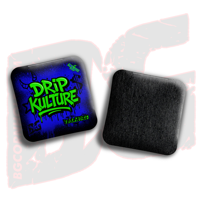 2026 Multiple Bag Models - DK x BG "Drip Kulture graffiti" - ACL Pro Stamped Cornhole Bags - Set of 4 Bags