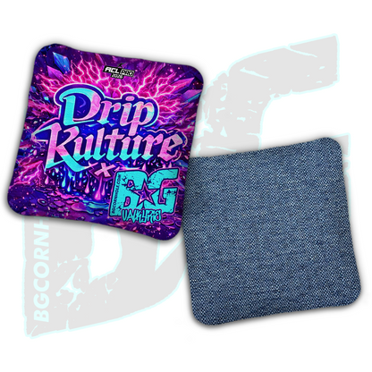 2026 Multiple Bag Models - DK x BG "Aftershock" - ACL Pro Stamped Cornhole Bags - Set of 4 Bags