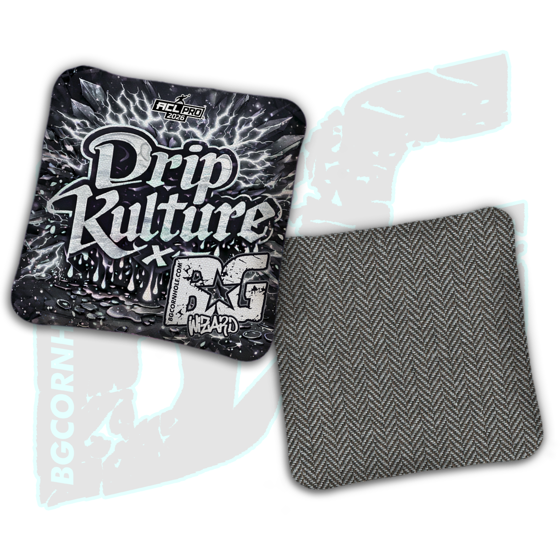 2026 Multiple Bag Models - DK x BG "Aftershock" - ACL Pro Stamped Cornhole Bags - Set of 4 Bags