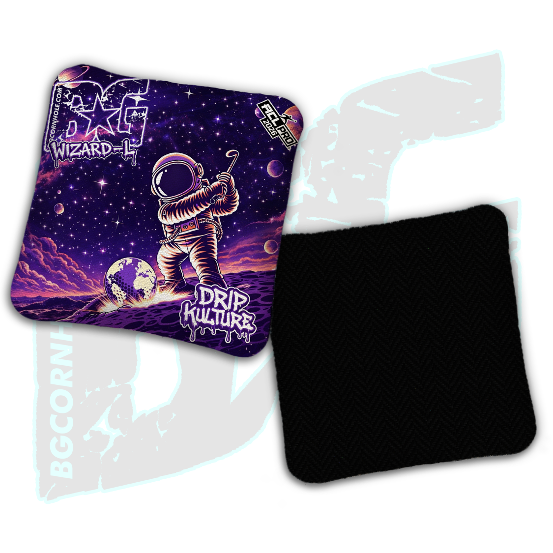 2026 Multiple Bag Models - DK x BG "Astro Golfer" - ACL Pro Stamped Cornhole Bags - Set of 4 Bags