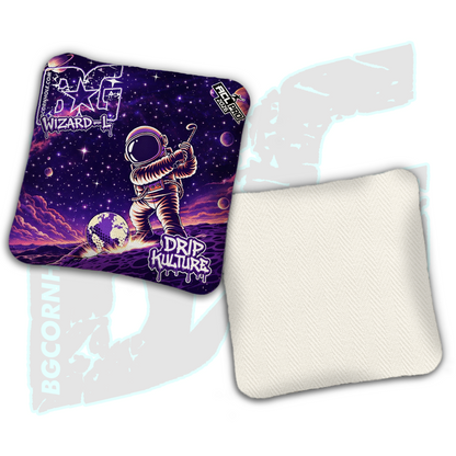 2026 Multiple Bag Models - DK x BG "Astro Golfer" - ACL Pro Stamped Cornhole Bags - Set of 4 Bags