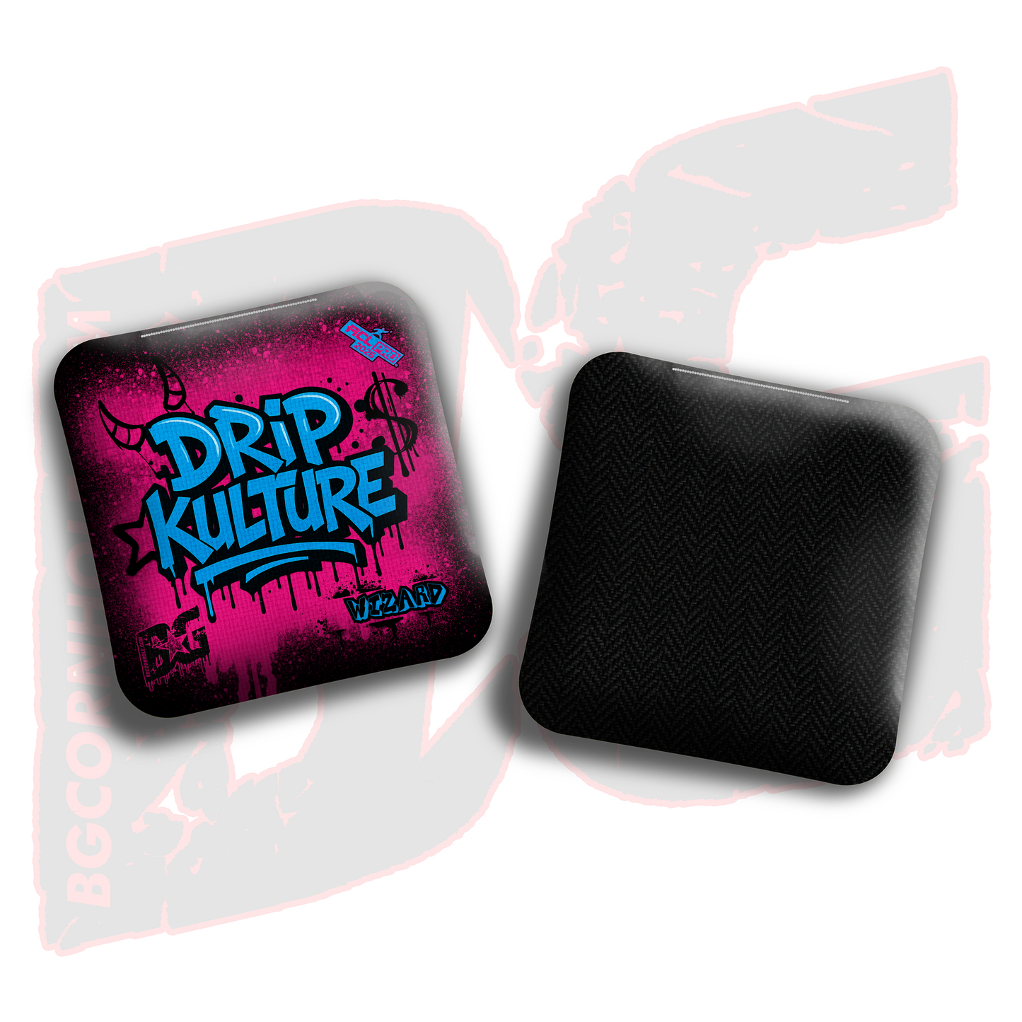 2026 Multiple Bag Models - DK x BG "Drip Kulture graffiti" - ACL Pro Stamped Cornhole Bags - Set of 4 Bags
