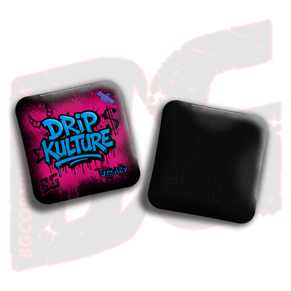 2026 Multiple Bag Models - DK x BG "Drip Kulture graffiti" - ACL Pro Stamped Cornhole Bags - Set of 4 Bags