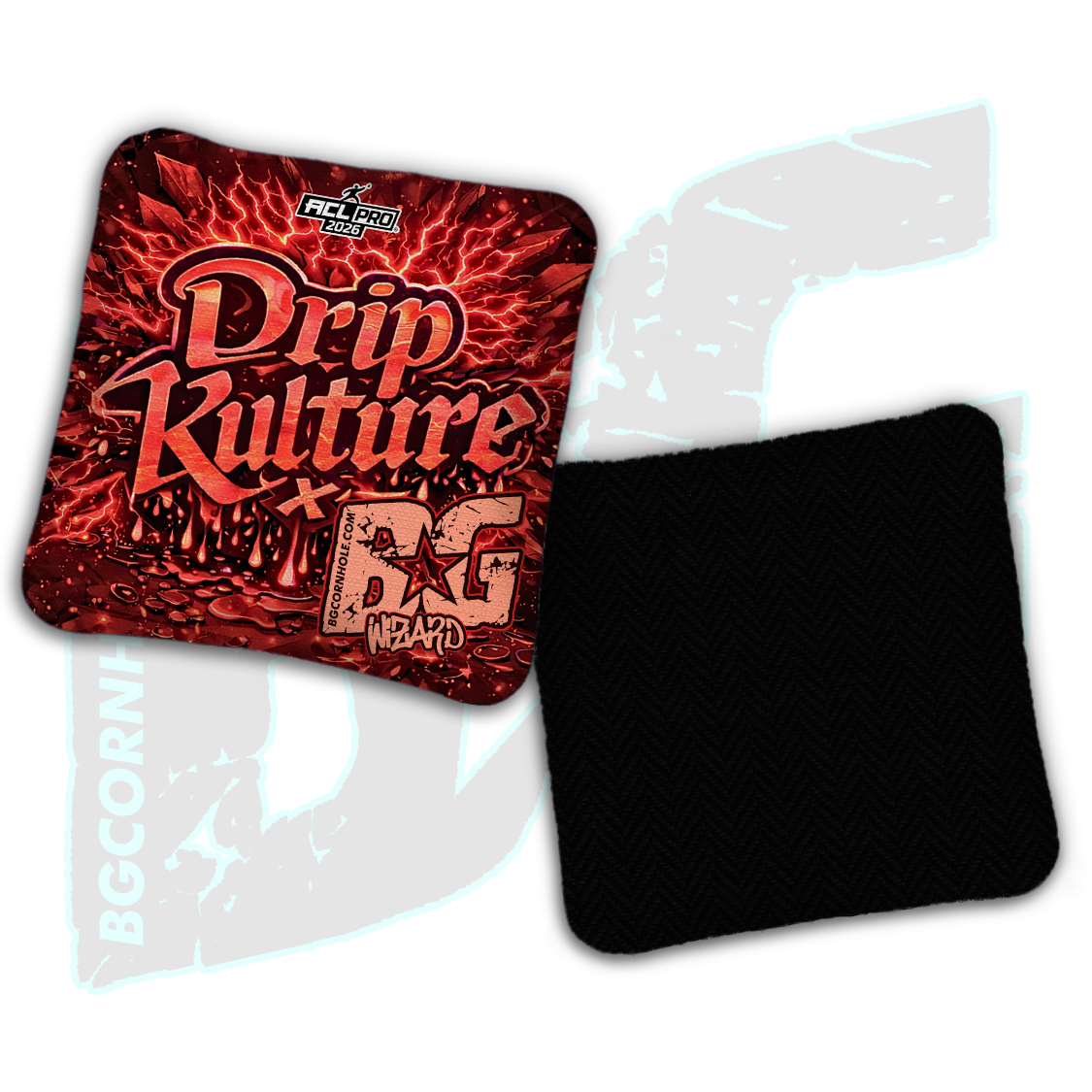 2026 Multiple Bag Models - DK x BG "Aftershock" - ACL Pro Stamped Cornhole Bags - Set of 4 Bags